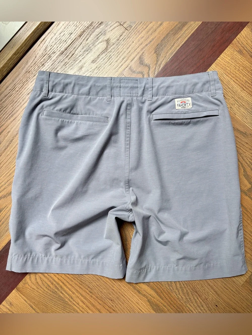 Faherty All Day Shorts Gray Performance Stretch Chino Shorts Men’s Size 32